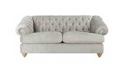 Heart of House Somerton Large Fabric Sofa - Silver